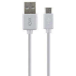 Câble USB vers Micro USB KSIX 1 m Rosa