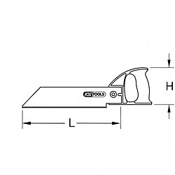 KS TOOLS 907.1105 Scie à main pour le PVC L.300mm