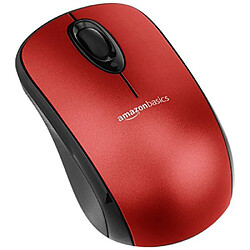 Basics Souris sans fil avec nano récepteur - Rouge