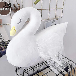 Universal 35 cm Princess Crown White Swan Oreiller en peluche Oreiller rembourré Accessoires Oreillers | Oreillers en peluche