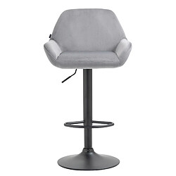 Non Tabouret de bar Braga velours noir