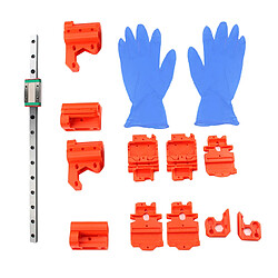 1 ensemble X UN-x-i-s Linéaire Rail Guide de Soutien Kit Compatible pour Prusa i3 mk3s durable pour Utilisation de Longue Durée