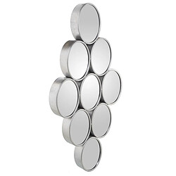 Miroir mural Alexandra House Living Argenté Métal Cercles 9 x 71 x 39 cm