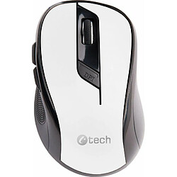 C-TECH WLM-02W Souris RF sans Fil Optique 1600 DPI Droitier Noir, Blanc - Souris (Droitier, Optique, RF sans Fil, 1600 DPI, Noir, Blanc)