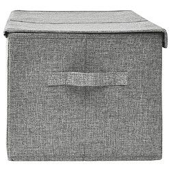 Acheter vidaXL Boîte de rangement Tissu 50x30x25 cm Gris