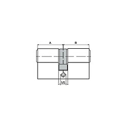 Fp Cylindre clé double 8812 BL35/55N+