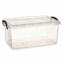 Kipit Boîte de rangement avec couvercle Transparent Plastique 13,7 L 27,5 x 18 x 42,5 cm (12 Unités)