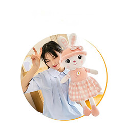 Avis Universal 50cm Lapin Peluche Super Soft Sleeping Oreiller Cadeau de Noël Livraison gratuite | Oreiller de luxe (rose)