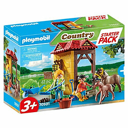 Playmobil® Starter Pack écurie et poneys Playmobil Country 70501