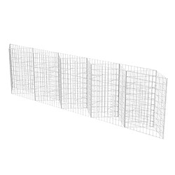 vidaXL Panier de gabion Acier galvanisé 300x30x100 cm