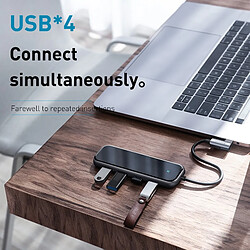 Acheter Universal Hub USB de type C à HD RJ45 MultiUSB 3.0 USB 3.0 Apple Portable Pro Air Dock 3 ports USB C USB Hub Splitter HAB