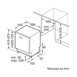 Avis Lave-vaisselle 60cm 14c 44db tout intégrable - smd6tcx00e - BOSCH