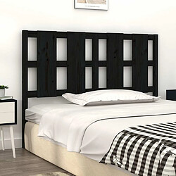 Avis Maison Chic Tête de lit scandinave pour lit adulte,Meuble de chambre Noir 125,5x4x100 cm Bois massif de pin -MN59363