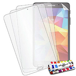 Muzzano UltraClear F1402218 Pack de 3 films de protection d'écran avec stylet/chiffon pour Samsung Galaxy Tab 4 8`` Transparent