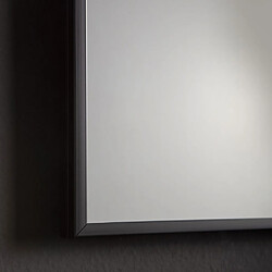 Kiamami Valentina MIROIR 60X80 AVEC CADRE EN PVC ET BORD NOIR MAT