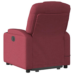 Acheter vidaXL Fauteuil inclinable de massage Rouge bordeaux Tissu