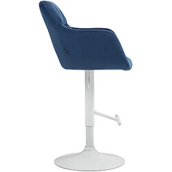 Avis Non Tabouret de bar Natoma velours blanc