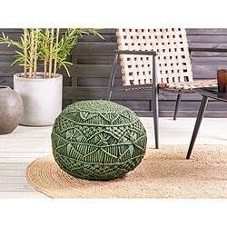 Beliani Pouf AADHI Vert 50 cm 50 cm