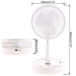 Avis Universal 1 mini ventilateur portable ventilateur télescopique pliant rechargeable USB bureau maison extérieur plancher silencieux table silencieuse petit J6PE électrique |