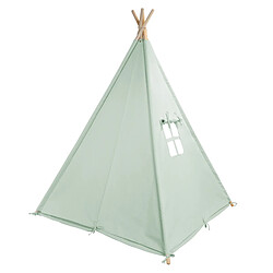 Acheter SUNNY Alba Tente Tipi pour Enfants en VERT | Tente de Jeu avec Tapis pour l'intérieur / chambre | 120x120 cm