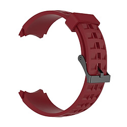 Wewoo Bracelet pour montre connectée Dragonne de remplacement en silicone SUUNTO Terra Vin rouge