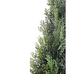 Pegane Plante artificielle haute gamme Spécial extérieur / Cyprès artificiel Mini Vert - Dim : 93 x 25 cm