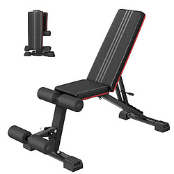 Banc de musculation, Pliable, Supporte 400kg, Fitness, Dossier réglables, Multifonction, Rattantree Banc de musculation