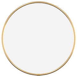 vidaXL Miroir mural Doré Ø 30 cm Rond