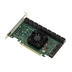 Avis Kalea-Informatique Carte PCIe 3.0 16x avec 24 ports SATA 6G. Chipset ASM1812 et ASM1064.