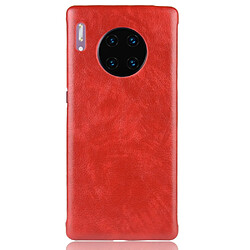 Wewoo Coque Rigide Pour Huawei Mate 30 Pro Shockproof Litchi PC + PU Case Rouge