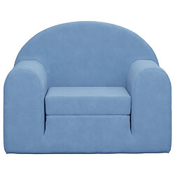 Avis Maison Chic Canapé-lit convertible, Clic-Clac pour enfants bleu peluche douce -GKD21122