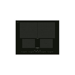 Whirlpool Smo654ofbtixl-table De Cuisson Induction-4 Zones-7400 W-l 65 X P 51 Cm-revetement Verre Ixelium-noir-6eme Sens