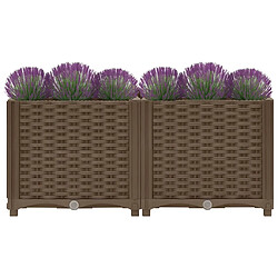 Avis Maison Chic Jardinière,Lit surélevé - Bac à fleurs - pot de fleur 80x40x38 cm Polypropylène -GKD10065