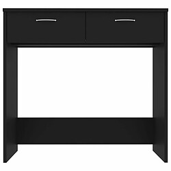 Avis Maison Chic Bureau,Table de travail pour chambre Noir 80x40x75 cm Aggloméré -GKD86784