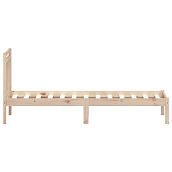 Acheter vidaXL Cadre de lit sans matelas bois massif 90x200 cm