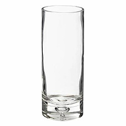 Vase Cylindrique en Verre Bubble 23cm Transparent