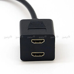 Adaptateur Prise HDMI Mâle vers Double HDMI Femelle Câble Connectique