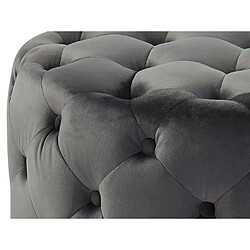 Acheter Vente-Unique Pouf FOURCA en velours - Gris