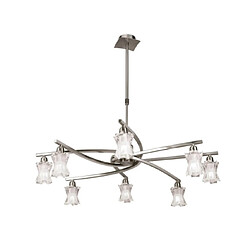 Luminaire Center Suspension Alaska Nickel satiné