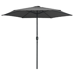 Maison Chic Parasol Jardin | Parasol d'extérieur et mat en aluminium 270x246 cm Anthracite - GKD65756