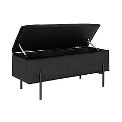 Avis Mes Banc de rangement 95x36,5x46 cm en velours noir