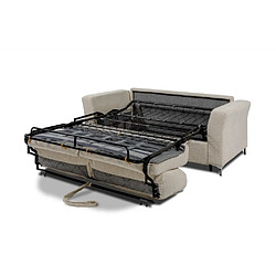 Inside 75 Canapé convertible EXPRESS TOULON 120 cm matelas 18 cm tissu anthology crème pas cher