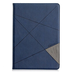 Etui en PU motif géométrique avec support bleu pour votre Apple iPad 10.2 (2019)/Air 10.5 pouces (2019)/Pro 10.5 pouces (2017)