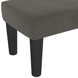 Acheter vidaXL Banc Gris foncé 100x30x30 cm Velours