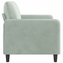 Acheter Maison Chic Canapé à 2 places,Sofa de Salon,Canapé droit Gris clair 140 cm Velours -GKD988246