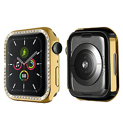 Coque en TPU décoration en strass or pour votre Apple Watch Series 7 45mm