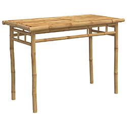 vidaXL Table à manger de jardin 110x55x75 cm bambou