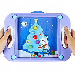 Universal 3D pour les enfants Jouets éducatifs pour les bébés Puzzle Montessori Labyrinthe Jeu d'équilibre Jouets pour les enfants 24 ans Carte de dessin animé & 124 ; Puzzle (violet)