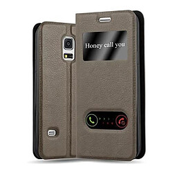 Cadorabo Coque Samsung Galaxy S5 / S5 NEO Etui en Marron