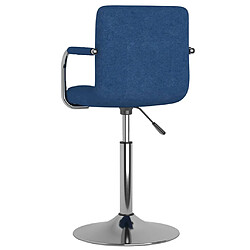 Acheter vidaXL Tabouret de bar Bleu Tissu